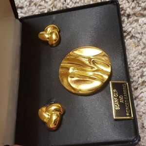 NOS Earrings Scarf Clip Vintage Laura Gayle